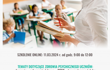 plakat promujący akcję -wsparcie dla nauczycieli