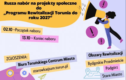 plakat kampanii promującej nabór projektu do programu